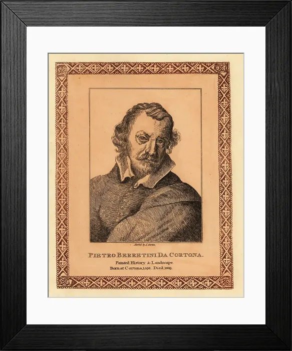 Framed Print : Pietro da Cortona, Italian Baroque painter and architect Framed Print : Pietro da Cortona, Italian Baroque painter and architect