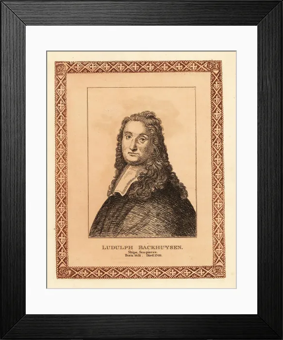 Framed Print : Portrait of Ludolph Backhuysen, Dutch maritime painter Framed Print : Portrait of Ludolph Backhuysen, Dutch maritime painter