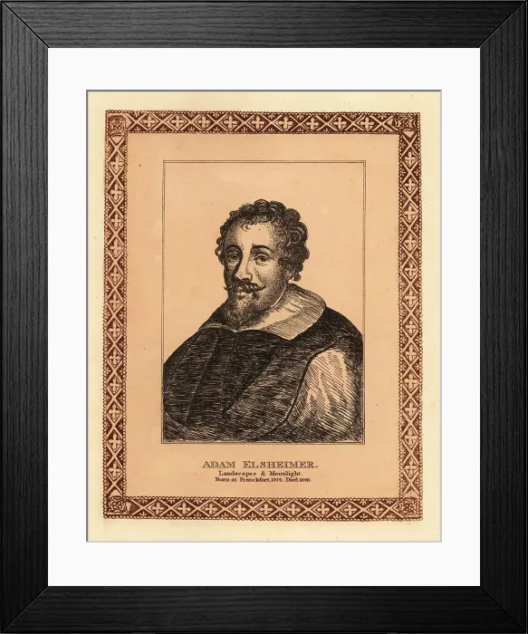 Framed Print : Portrait of Adam Elsheimer, German Baroque artist Framed Print : Portrait of Adam Elsheimer, German Baroque artist
