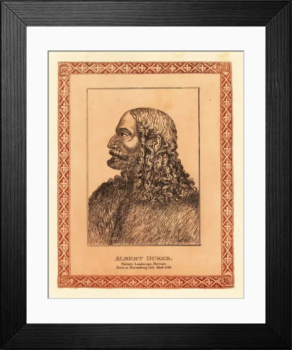 Framed Print : Portrait of Albrecht Dürer, German Renaissance painter and prin Framed Print : Portrait of Albrecht Dürer, German Renaissance painter and prin