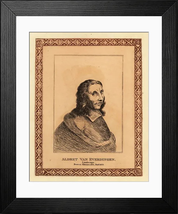 Framed Print : Portrait of Allaert van Everdingen, Dutch Golden Age painter Framed Print : Portrait of Allaert van Everdingen, Dutch Golden Age painter