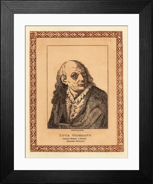 Framed Print : Luca Giordano, Italian late-Baroque painter and etcher Framed Print : Luca Giordano, Italian late-Baroque painter and etcher