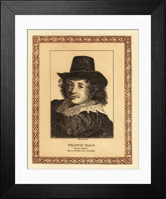 Framed Print : Portrait of Frans Hals the Elder, Dutch Golden Age painter Framed Print : Portrait of Frans Hals the Elder, Dutch Golden Age painter