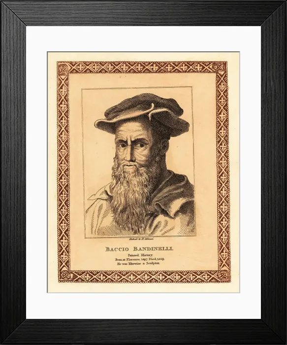 Framed Print : Baccio Bandinelli, Italian Renaissance history painter Framed Print : Baccio Bandinelli, Italian Renaissance history painter