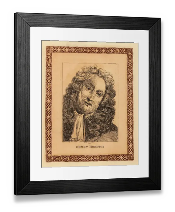 Framed Print : Portrait of Hendrik Hondius, Flemish-born engraver and cartograp Framed Print : Portrait of Hendrik Hondius, Flemish-born engraver and cartograp