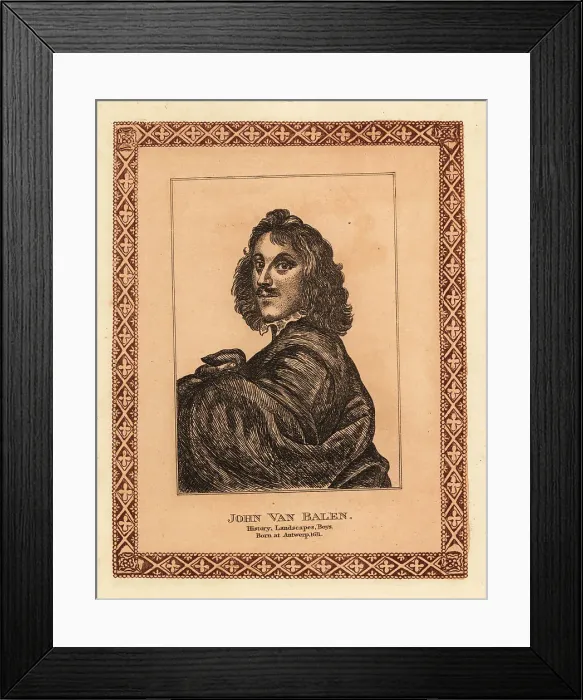 Framed Print : Portrait of Jan van Balen, Flemish Baroque painter Framed Print : Portrait of Jan van Balen, Flemish Baroque painter
