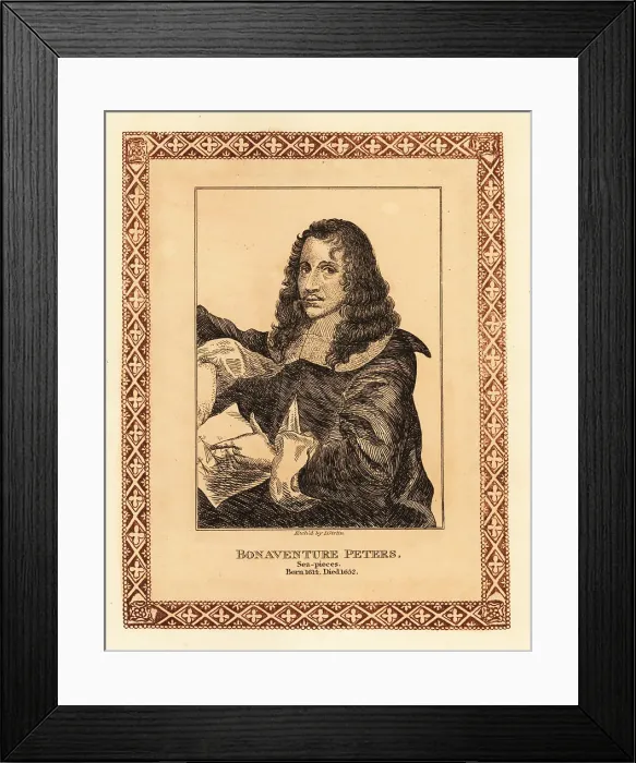 Framed Print : Bonaventura Peeters the Elder, Flemish marine painter Framed Print : Bonaventura Peeters the Elder, Flemish marine painter