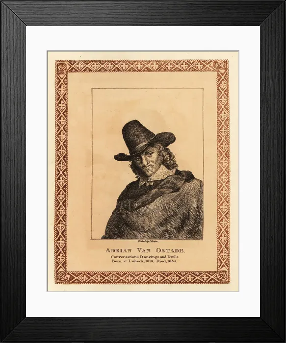 Framed Print : Adriaen van Ostade, Dutch Golden Age painter Framed Print : Adriaen van Ostade, Dutch Golden Age painter