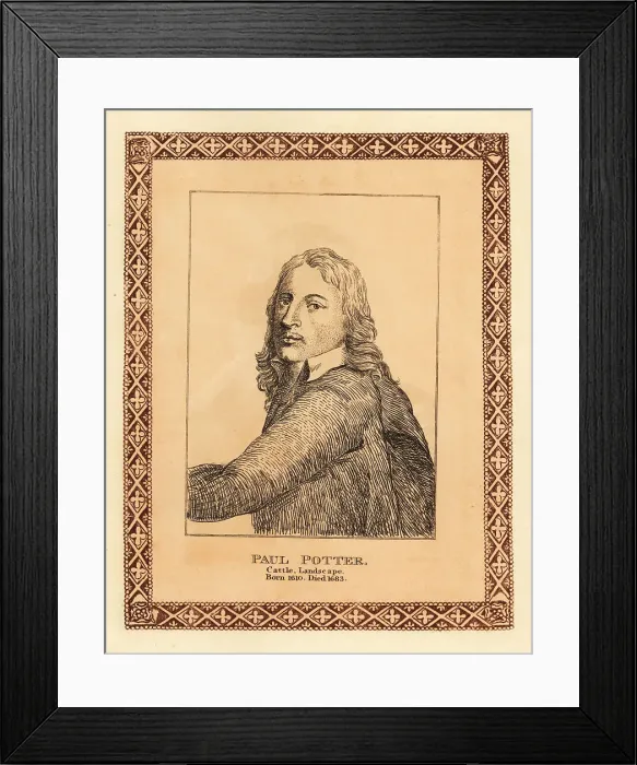 Framed Print : Paulus Potter, Dutch landscape painter Framed Print : Paulus Potter, Dutch landscape painter