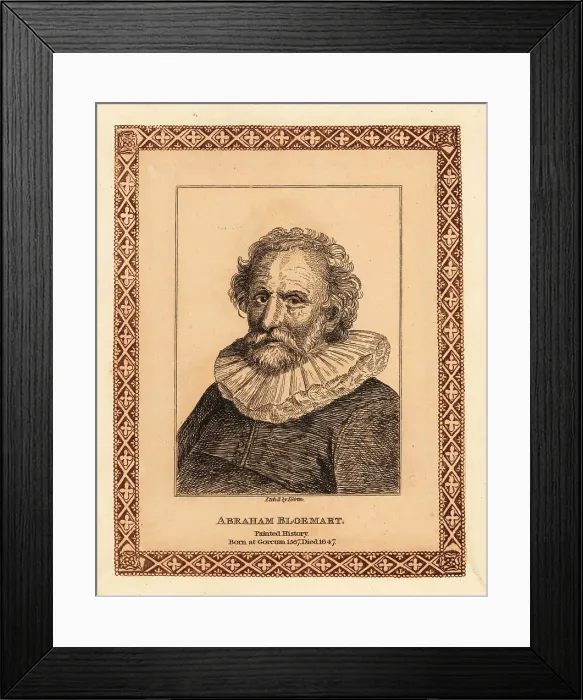 Framed Print : Portrait of Abraham Bloemaert, Dutch painter and printmaker Framed Print : Portrait of Abraham Bloemaert, Dutch painter and printmaker