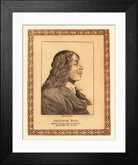 Framed Print : Salvator Rosa, Italian Baroque painter Framed Print : Salvator Rosa, Italian Baroque painter