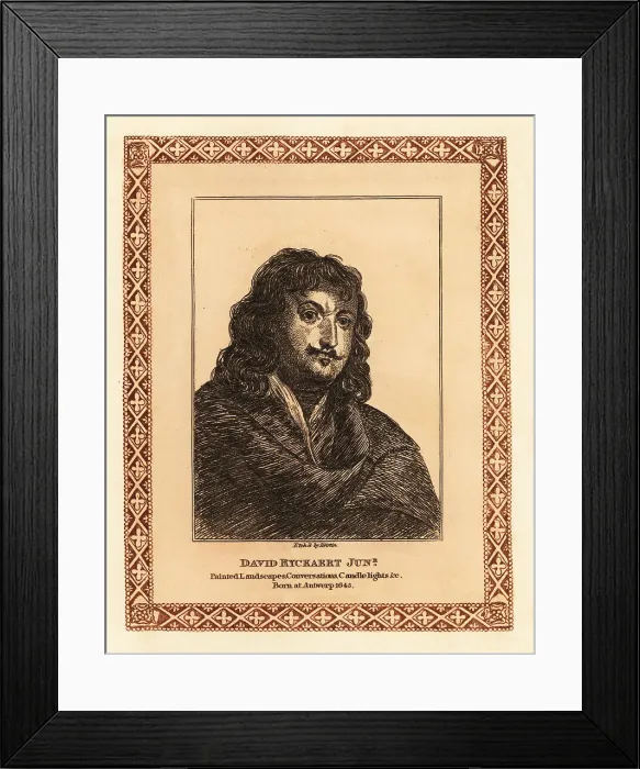 Framed Print : David Ryckaert III, Flemish landscape painter Framed Print : David Ryckaert III, Flemish landscape painter