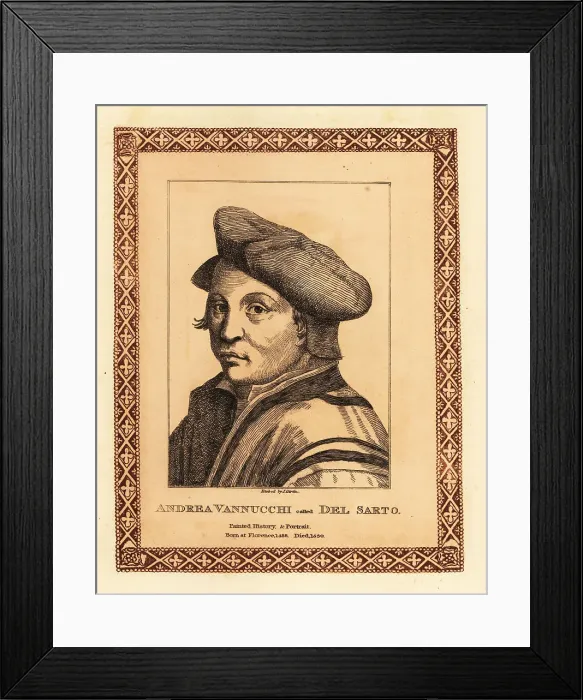 Framed Print : Andrea del Sarto, Italian Mannerist painter Framed Print : Andrea del Sarto, Italian Mannerist painter