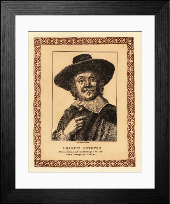Framed Print : Frans Snyders, Flemish painter of animals, hunts and fruits Framed Print : Frans Snyders, Flemish painter of animals, hunts and fruits