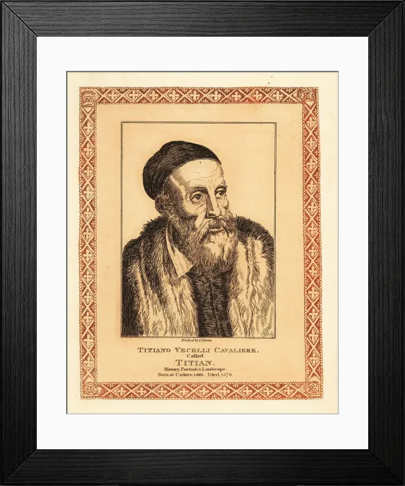Framed Print : Tiziano Vecellio, Italian Renaissance painter Framed Print : Tiziano Vecellio, Italian Renaissance painter
