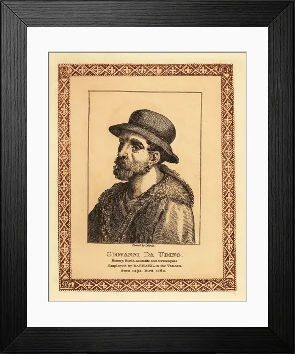 Framed Print : Giovanni da Udine, Italian painter and architect Framed Print : Giovanni da Udine, Italian painter and architect