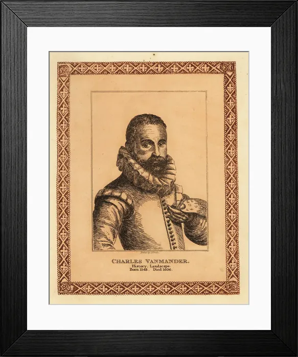 Framed Print : Portrait of Karel van Mander I, Dutch painter Framed Print : Portrait of Karel van Mander I, Dutch painter