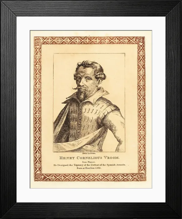 Framed Print : Hendrik Cornelisz Vroom, Dutch Golden Age marine painter Framed Print : Hendrik Cornelisz Vroom, Dutch Golden Age marine painter