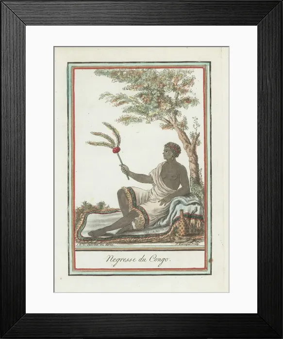 Framed Print : A woman of the Kingdom of Congo, Africa Framed Print : A woman of the Kingdom of Congo, Africa