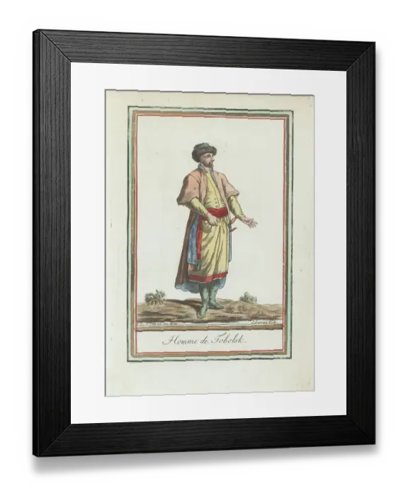 Framed Print : Tatar man of Tobolsky Framed Print : Tatar man of Tobolsky