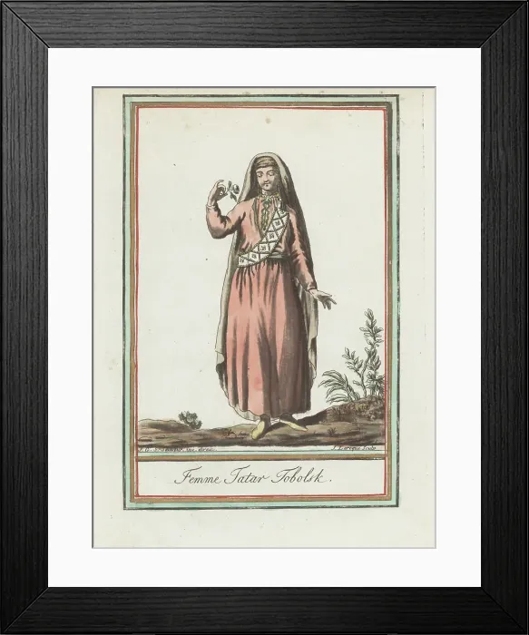 Framed Print : Tatar woman of Tobolsky Framed Print : Tatar woman of Tobolsky