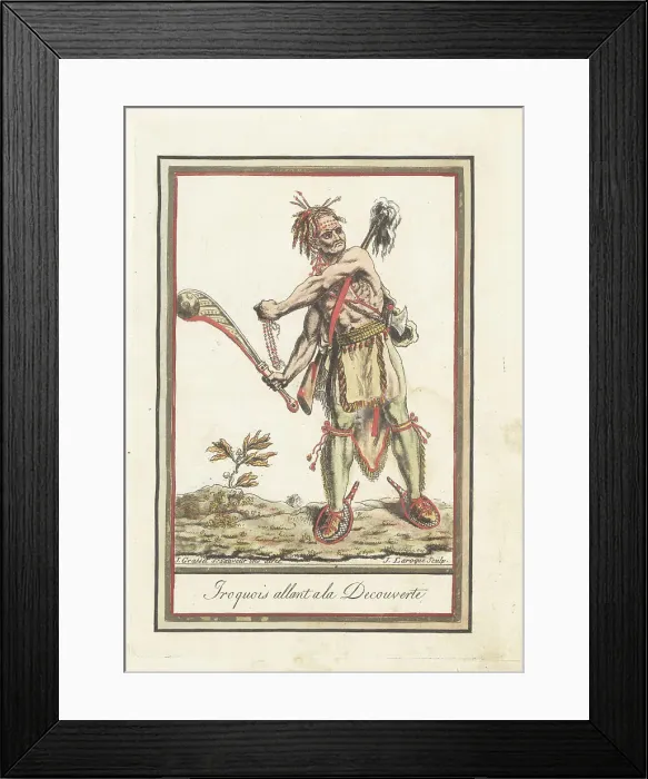 Framed Print : Warrior of the Iroquois Confederacy Framed Print : Warrior of the Iroquois Confederacy