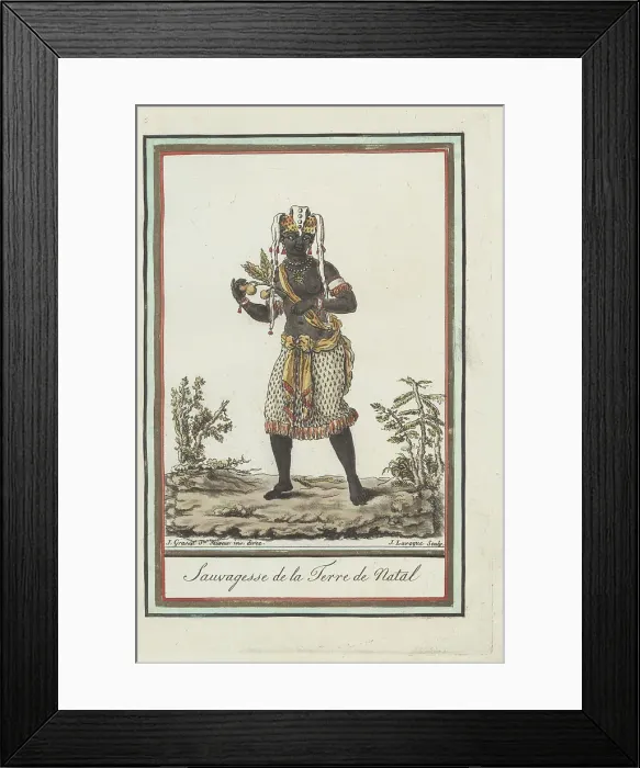 Framed Print : Dancing Zulu or Xhosa woman of Natal Framed Print : Dancing Zulu or Xhosa woman of Natal