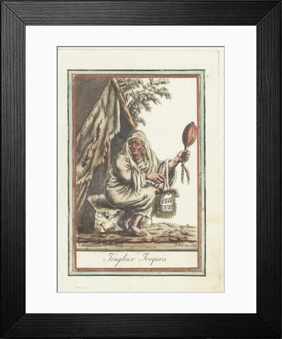 Framed Print : Ceremonial person of the Iroquois Confederacy Framed Print : Ceremonial person of the Iroquois Confederacy