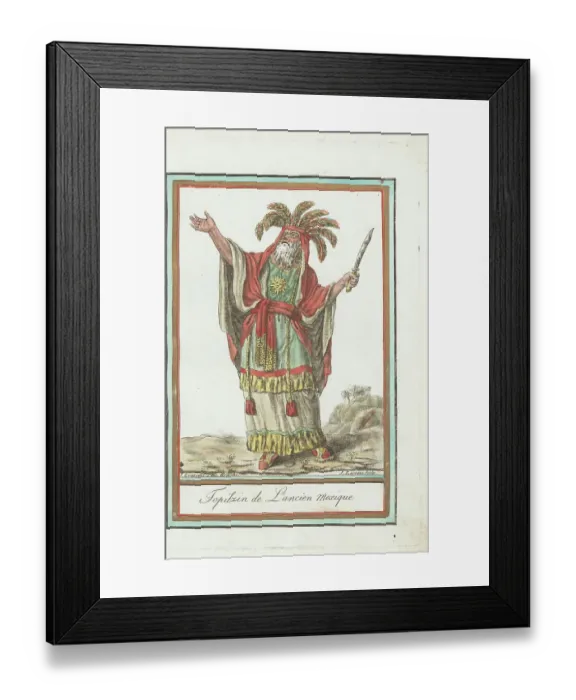 Framed Print : Topiltzin or high priest of the ancient Aztec people Framed Print : Topiltzin or high priest of the ancient Aztec people