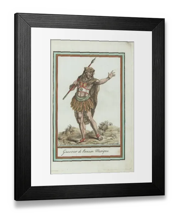 Framed Print : Warrior of the ancient Aztec or Mexica people, Mexico Framed Print : Warrior of the ancient Aztec or Mexica people, Mexico
