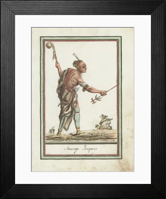 Framed Print : Warrior of the Iroquois Confederacy Framed Print : Warrior of the Iroquois Confederacy