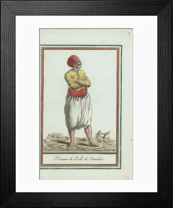 Framed Print : Man of the Kingdom of Candia, Ottoman Empire Framed Print : Man of the Kingdom of Candia, Ottoman Empire