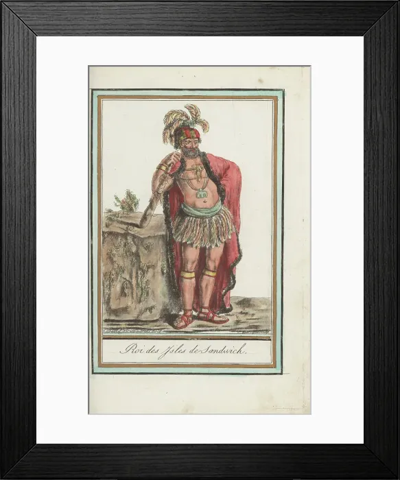 Framed Print : King of the Sandwich Islands, now Hawaii Framed Print : King of the Sandwich Islands, now Hawaii