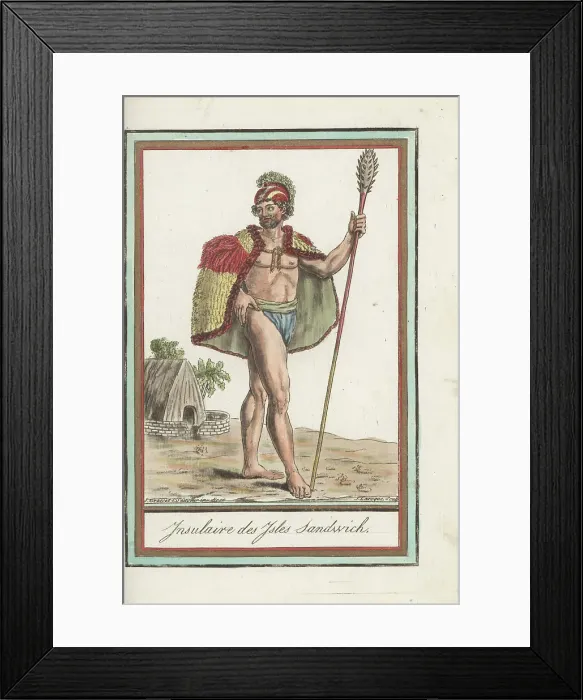 Framed Print : Chief Kanaina of the Sandwich Isles, now Hawaii Framed Print : Chief Kanaina of the Sandwich Isles, now Hawaii