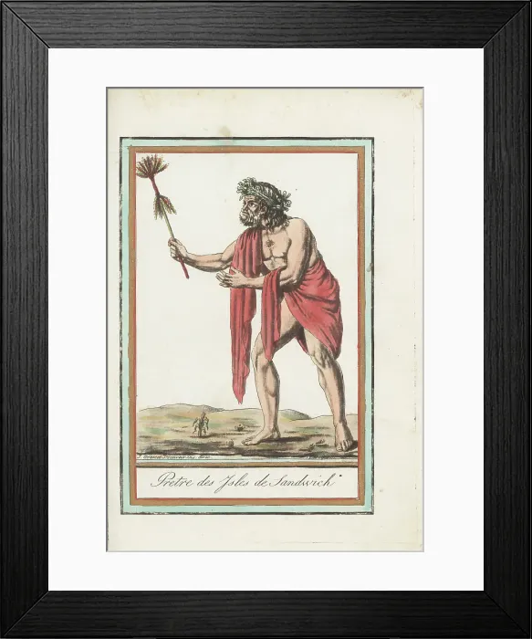 Framed Print : Priest of the Sandwich Isles, now Hawaii Framed Print : Priest of the Sandwich Isles, now Hawaii
