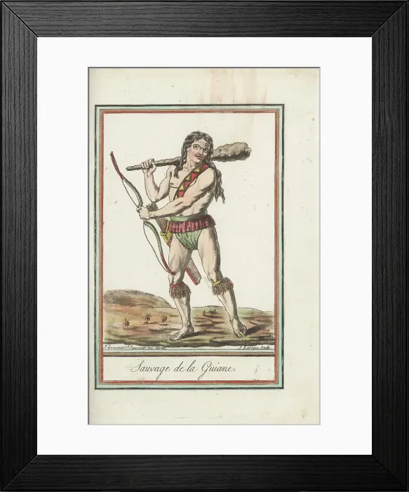 Framed Print : Man of the Kalina or Carib people, South America Framed Print : Man of the Kalina or Carib people, South America