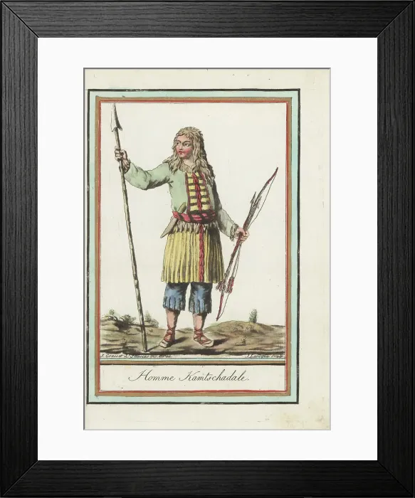 Framed Print : Itelmen or Kamchadal man Framed Print : Itelmen or Kamchadal man