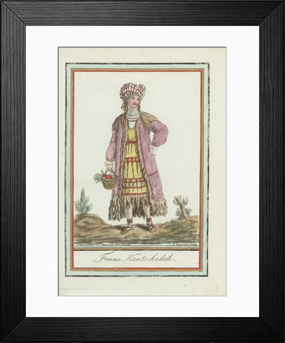 Framed Print : Itelmen or Kamchadal woman Framed Print : Itelmen or Kamchadal woman