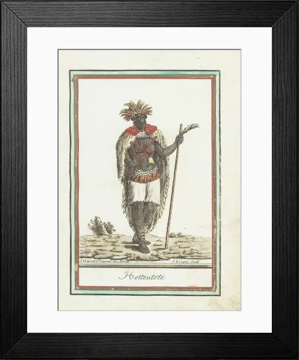 Framed Print : Khoikhoi woman of South Africa Framed Print : Khoikhoi woman of South Africa
