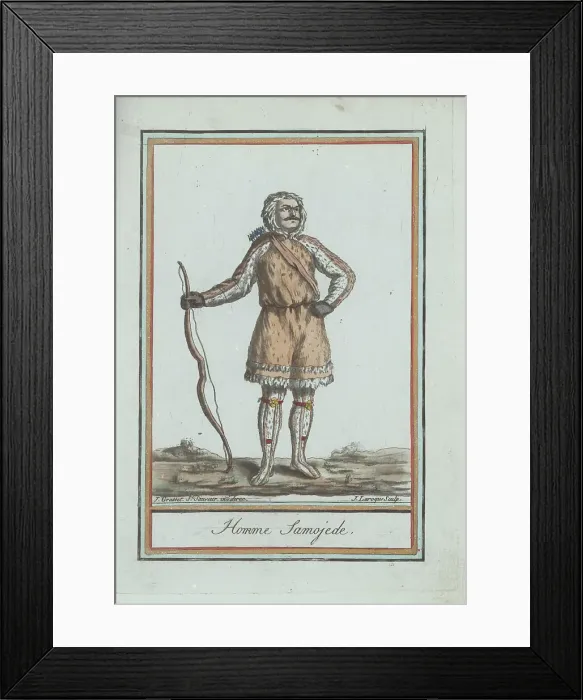 Framed Print : Samoyedic man of Siberia Framed Print : Samoyedic man of Siberia