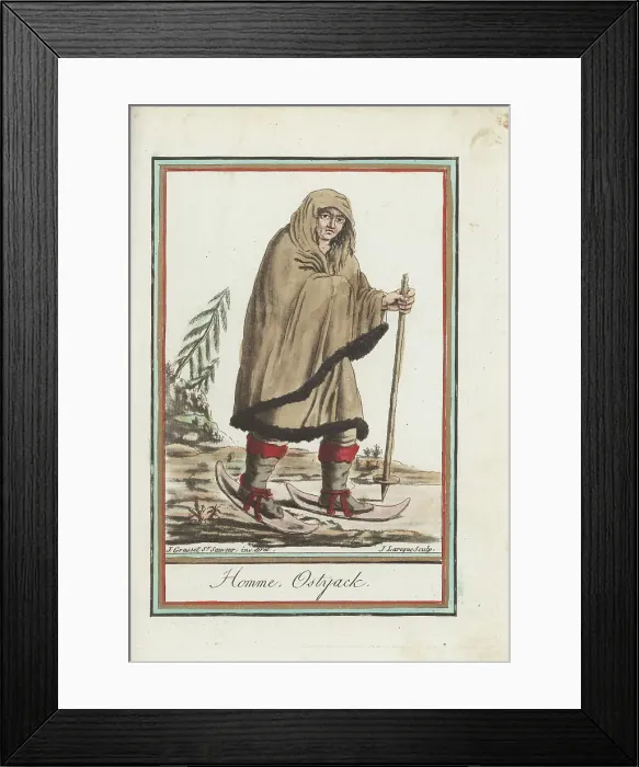 Framed Print : Ostyak man of Siberia Framed Print : Ostyak man of Siberia