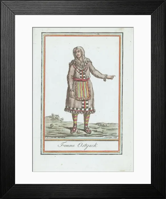 Framed Print : Ostyak woman of Siberia Framed Print : Ostyak woman of Siberia
