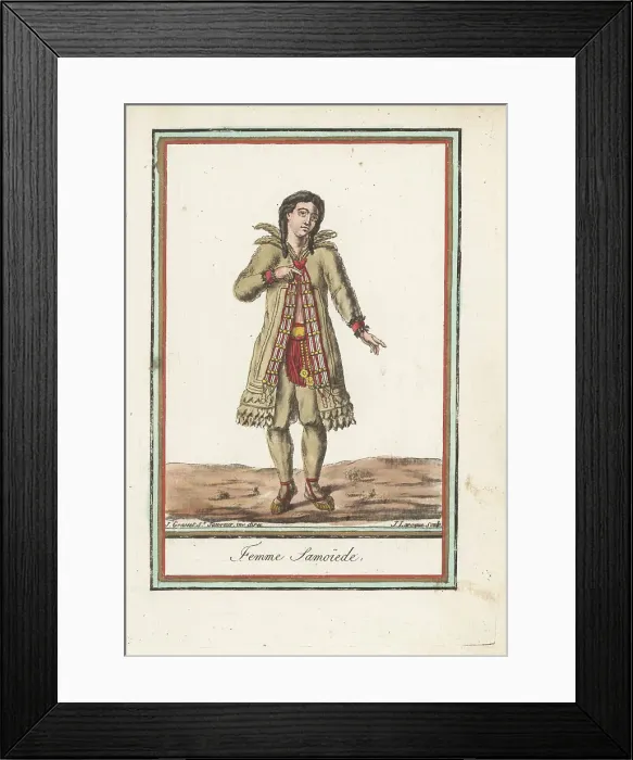 Framed Print : Samoyedic woman of Siberia Framed Print : Samoyedic woman of Siberia
