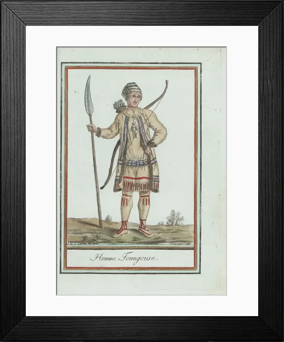 Framed Print : Evenks or Tungusic man of Siberia Framed Print : Evenks or Tungusic man of Siberia