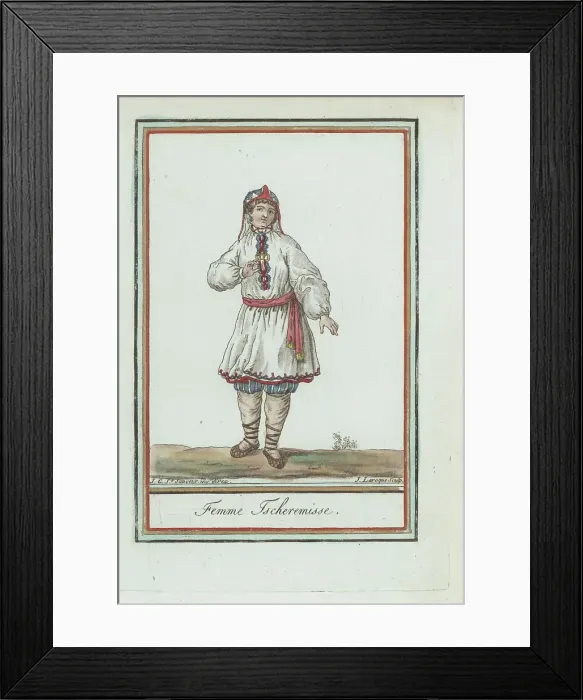 Framed Print : Woman of the Mari people Framed Print : Woman of the Mari people