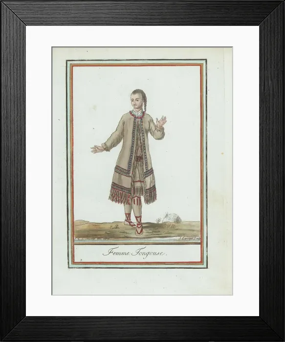 Framed Print : Evenks or Tungusic woman of Siberia Framed Print : Evenks or Tungusic woman of Siberia