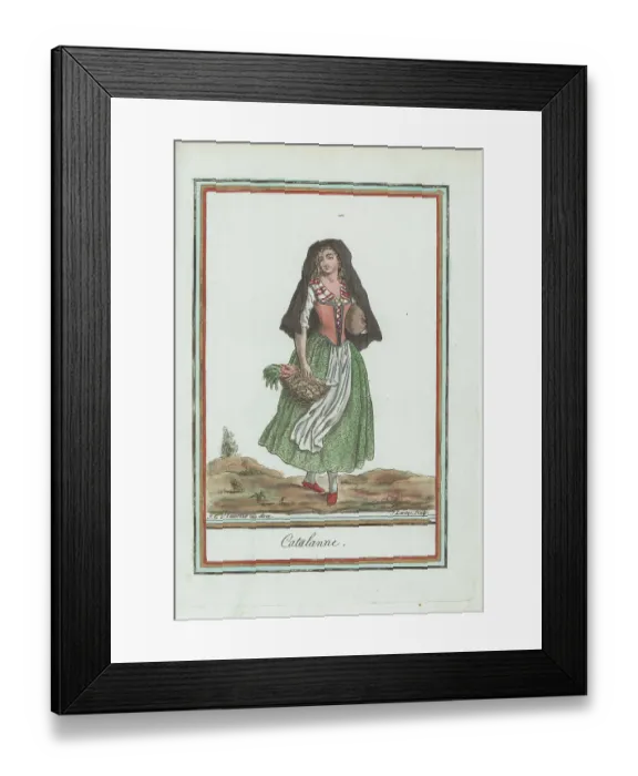 Framed Print : Catalan woman, Spain Framed Print : Catalan woman, Spain