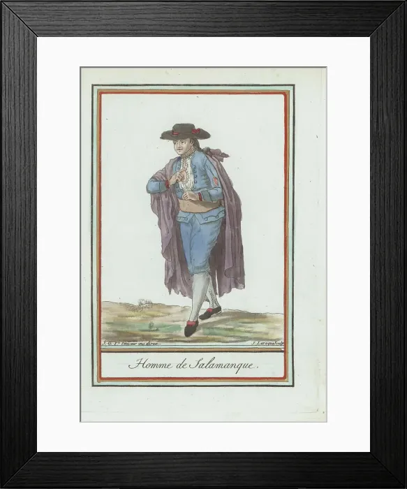 Framed Print : Man of Salamanca, Kingdom of Leon, Spain Framed Print : Man of Salamanca, Kingdom of Leon, Spain