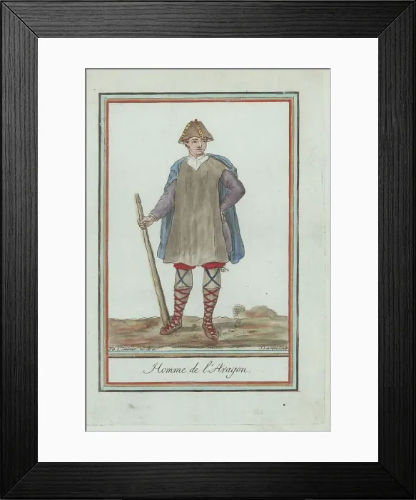 Framed Print : Man of Aragon, Spain Framed Print : Man of Aragon, Spain