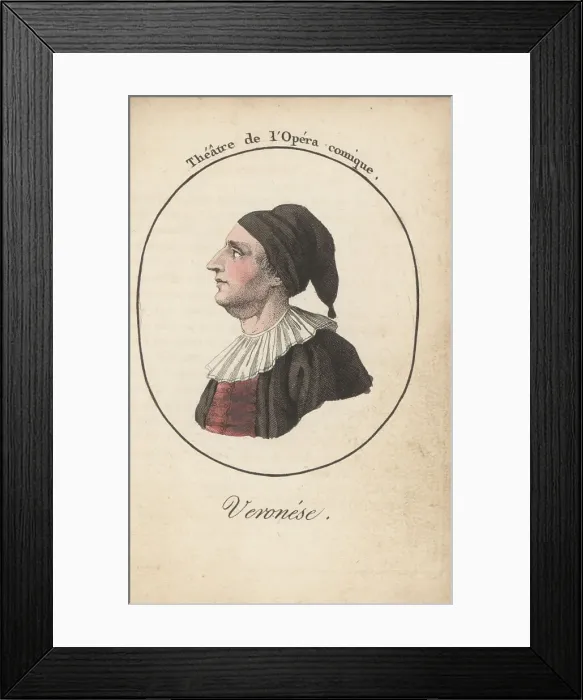 Framed Print : Charles Veronese in costume as Pantalon Framed Print : Charles Veronese in costume as Pantalon